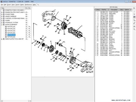 komatsu parts catalogue